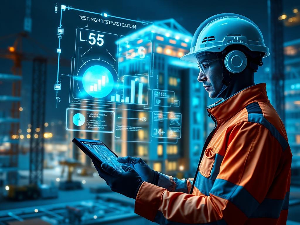 Engineer using Digital Testing Infrastructure Interface Tools